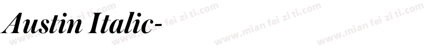 Austin Italic字体转换